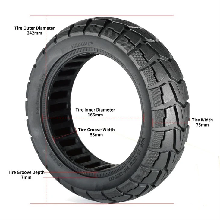 10x2.75 Solid Rubber Tire